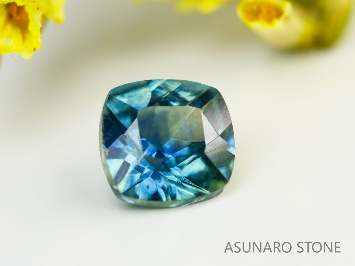 モンタナサファイア クッションカット アメリカ産 0.42ct 【231106