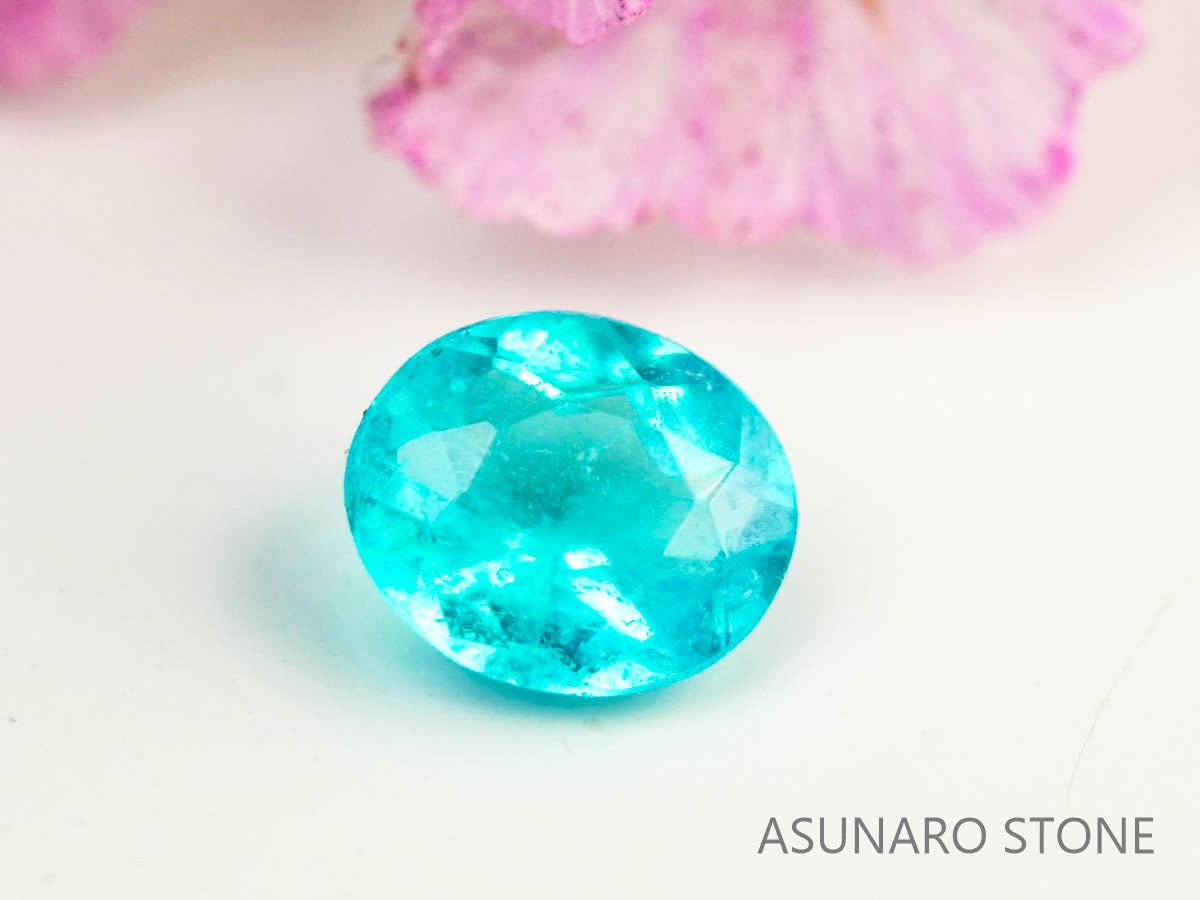 最短即日発送 新品 稀少石 パライバトルマリン リング 0.06ct K18 