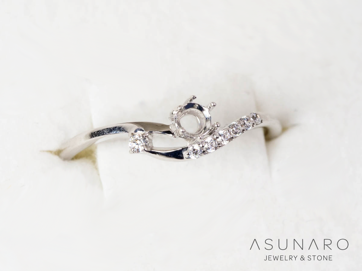 お仕立て用】空枠番号:6166C リング枠【オーダージュエリー用 お仕立て用】空枠番号:6166C リング枠【オーダージュエリー用