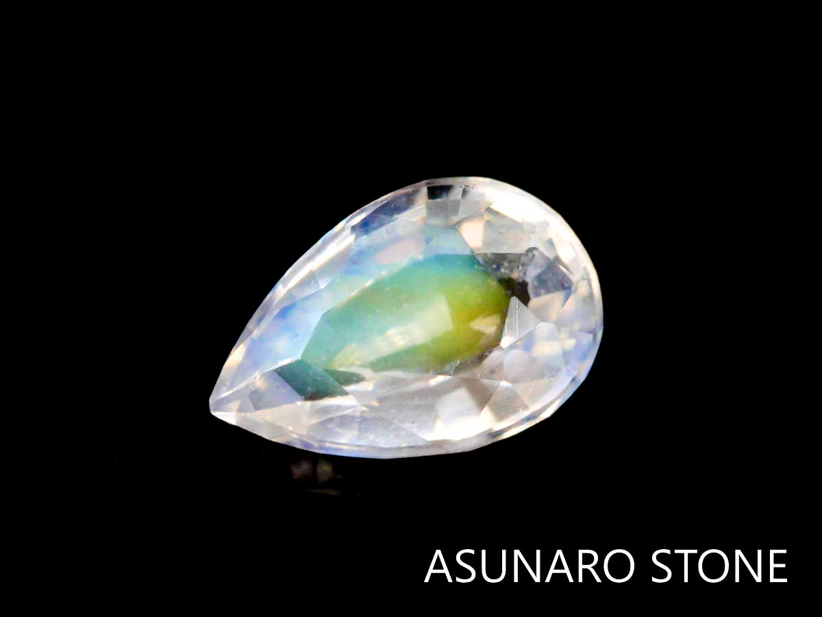 アンデシンラブラドライト ペアシェイプ マダガスカル産 0.47ct 