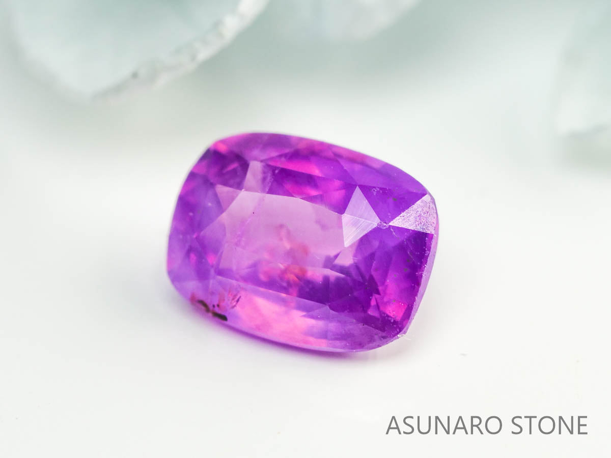 シルキーパープルサファイア クッションカット スリランカ産 0.81ct【230703-1739】 – ASUNARO STONE