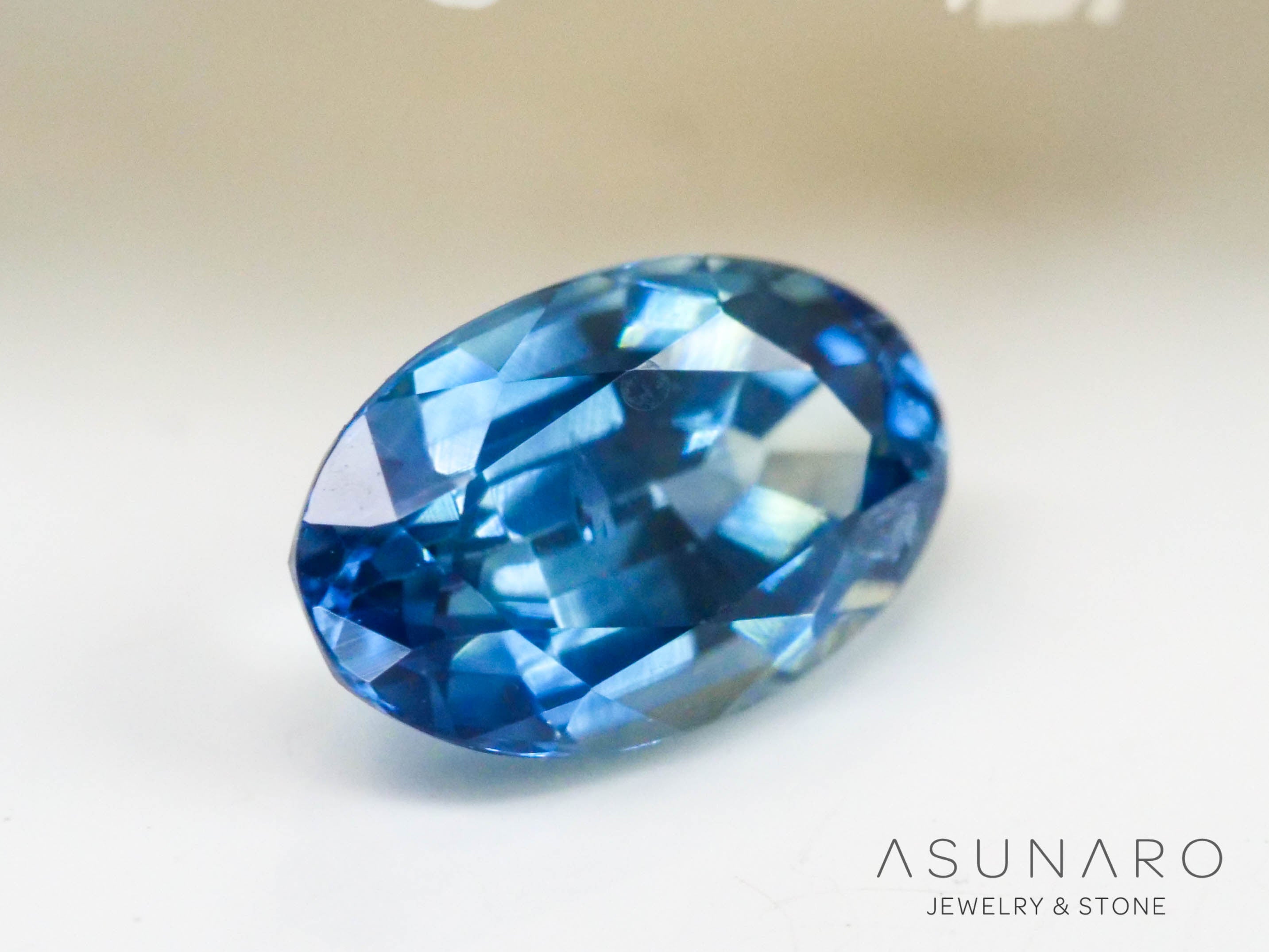 モンタナサファイア オーバルカット アメリカ産 0.41ct【240711-2200