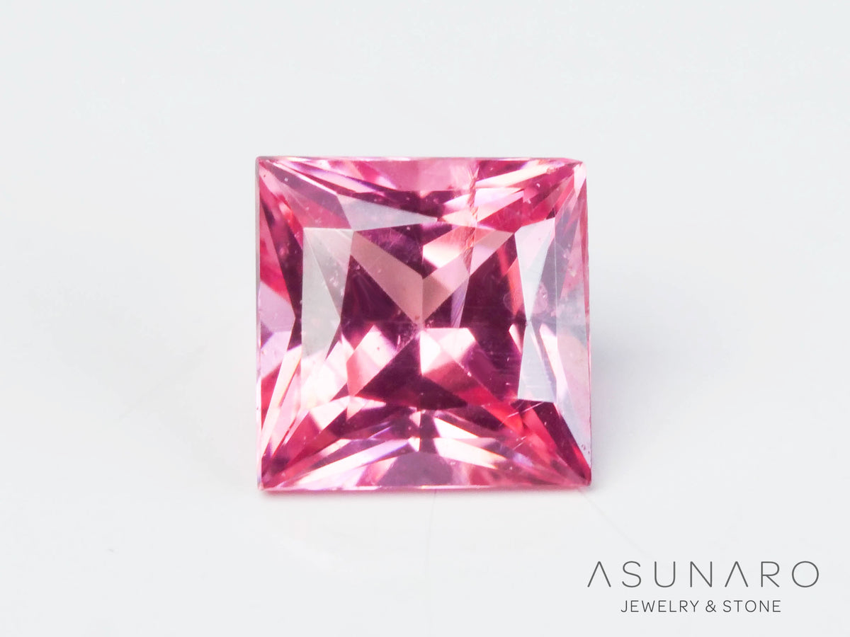 ピンクスピネル プリンセスカット スリランカ産 0.16ct 【241026-2639