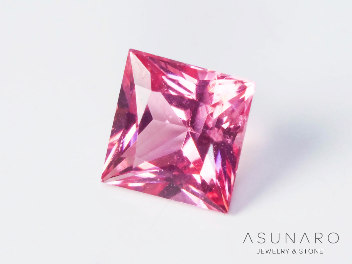 ピンクスピネル プリンセスカット スリランカ産 0.16ct 【241026-2639