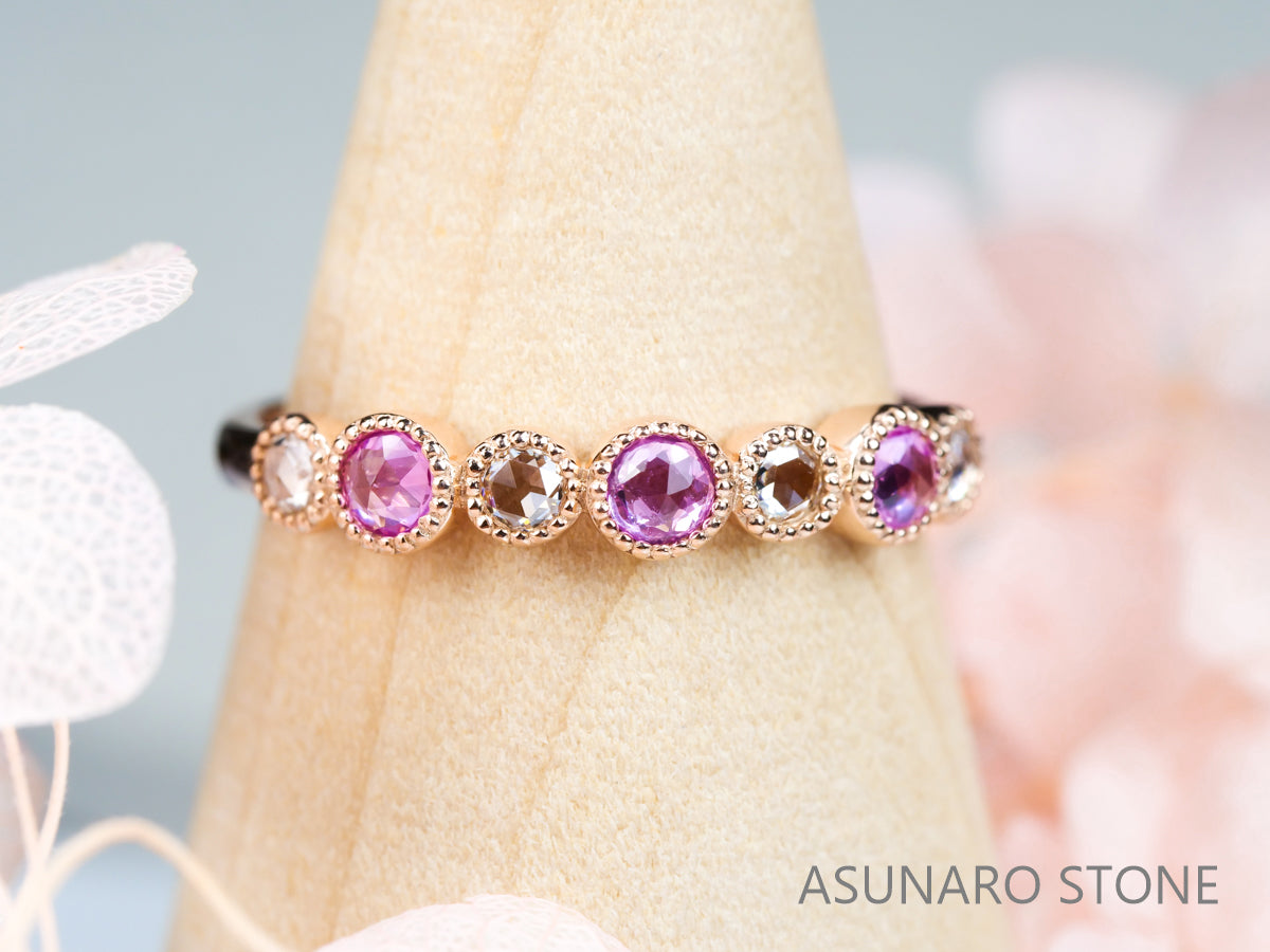 サイズ105号Shin Jewelry ピンクサファイア リング ダイヤモンド