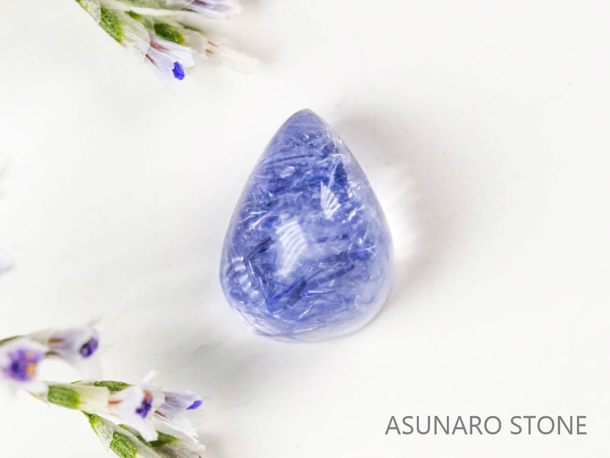 デュモルチェライトインクォーツ カボション ブラジル産 1.10ct 【220916-1106】 – ASUNARO STONE