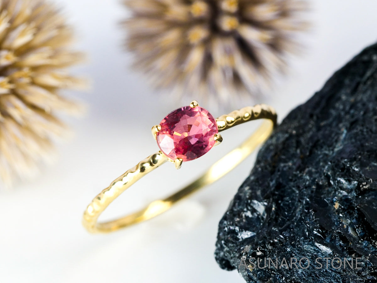 【お仕立て用】空枠番号：S27A　約1.2mm幅　槌目加工　リング枠　ダイヤなし【オーダージュエリー用】