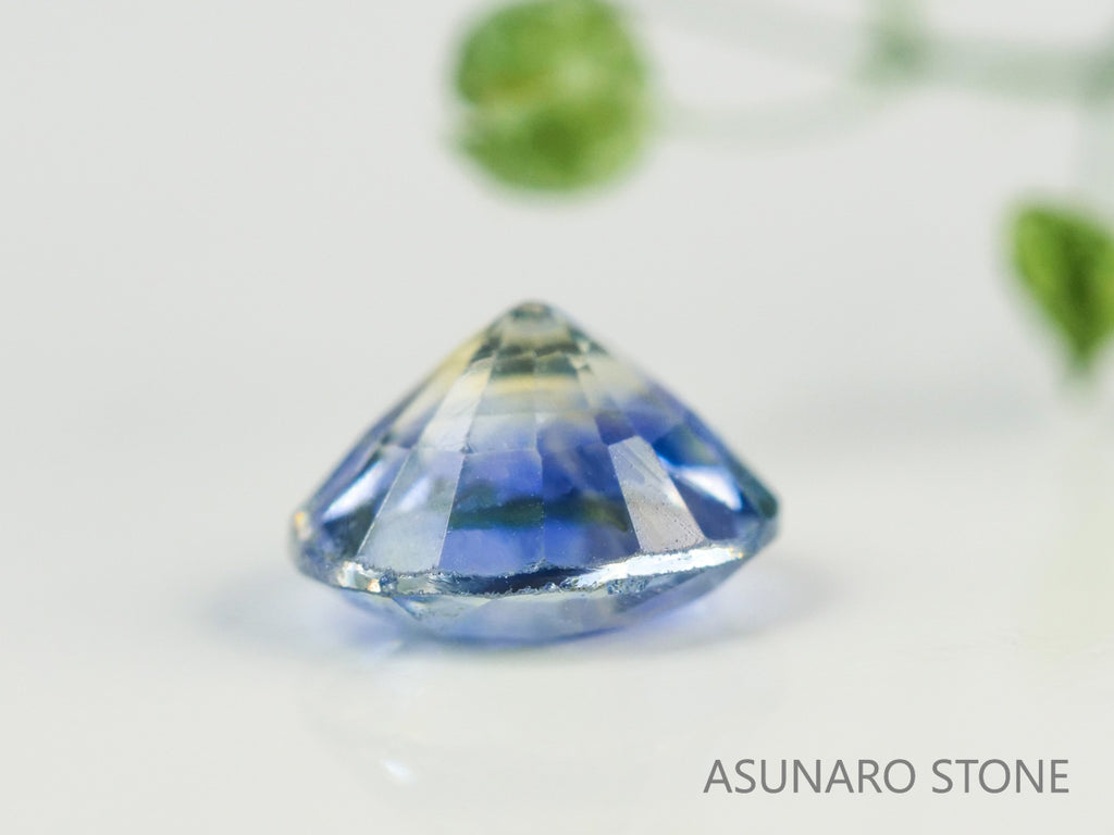 バイカラーサファイア 　ラウンドカット　 スリランカ産　0.45ct【231218-1593】
