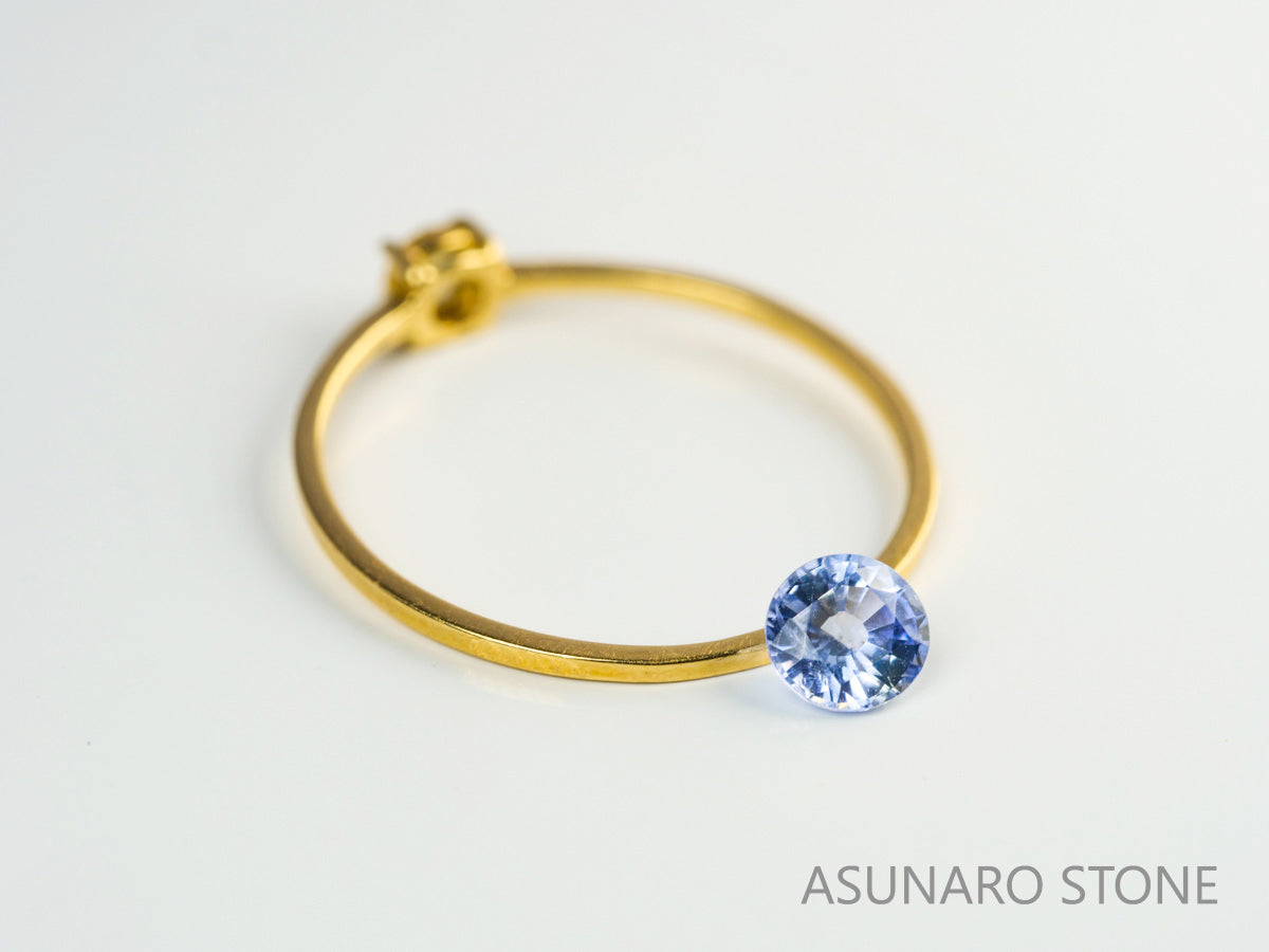 サファイア 　ラウンドカット　 スリランカ産　0.41ct【231218-1596】