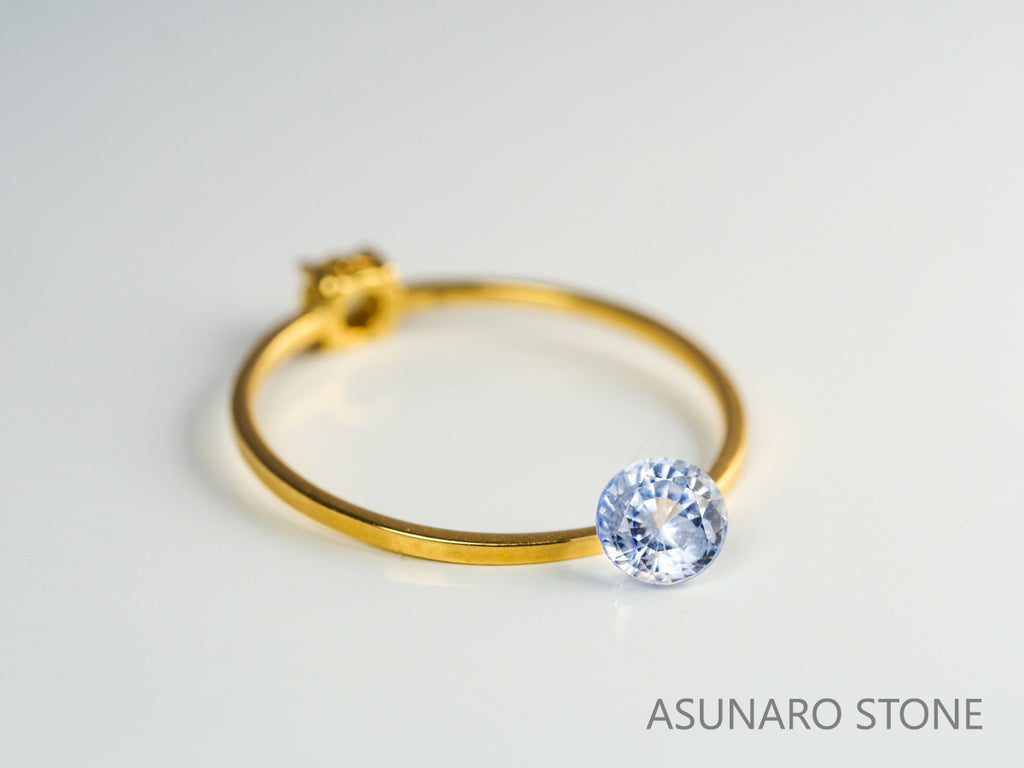 サファイア 　ラウンドカット　 スリランカ産　0.51ct【231218-1597】