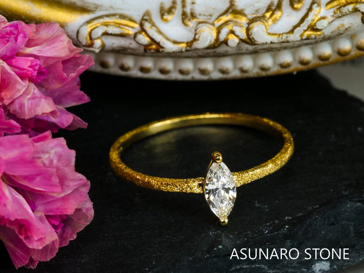 【お仕立て用】空枠番号：S29A　約1.1mm幅　スターダスト　リング枠　ダイヤなし【オーダージュエリー用】