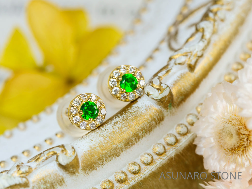 【お仕立て用】空枠番号：取巻きタイプピアス　ピアス枠【オーダージュエリー用】