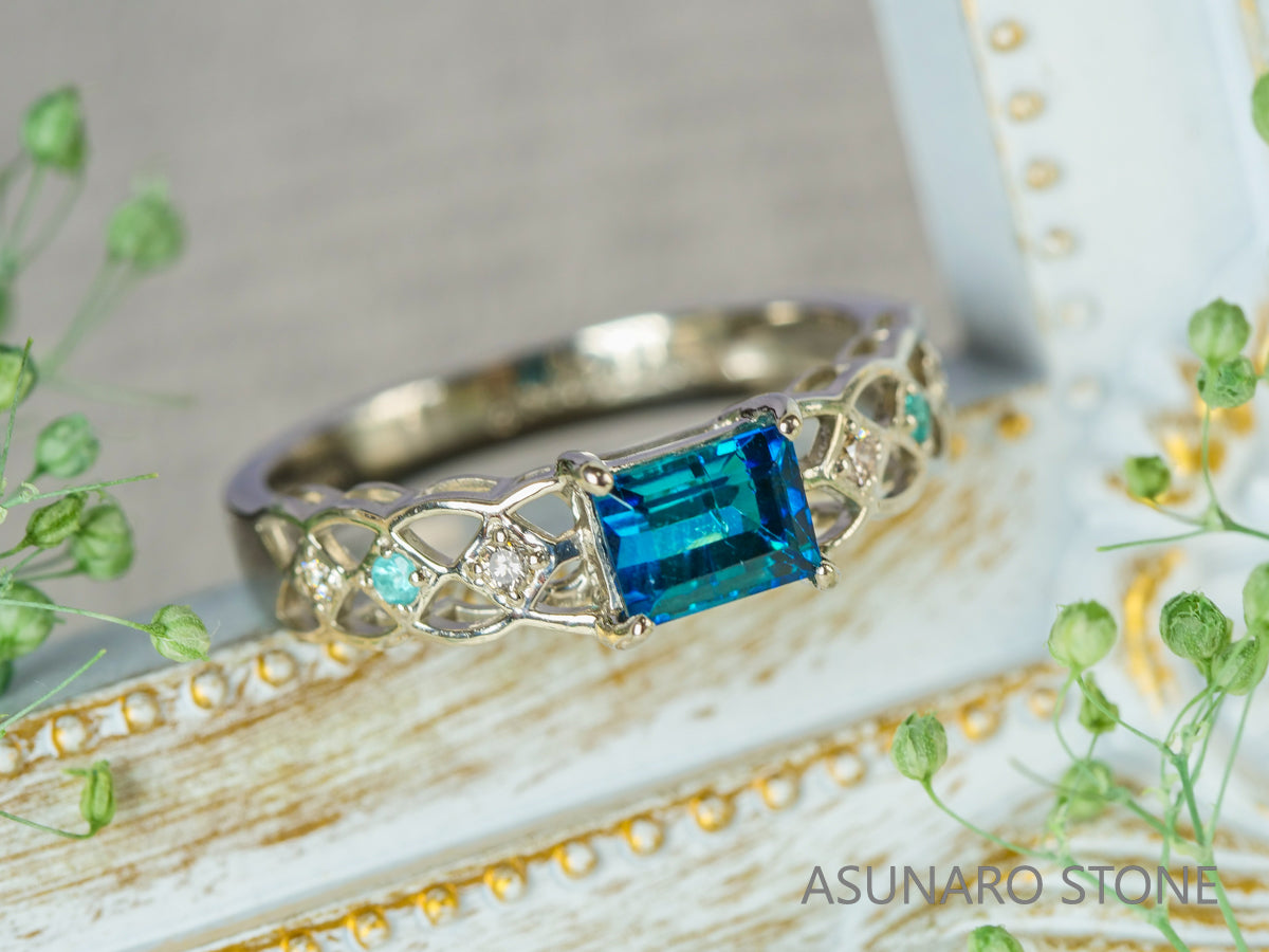 【お仕立て用】空枠番号：4162C　リング枠【オーダージュエリー用】