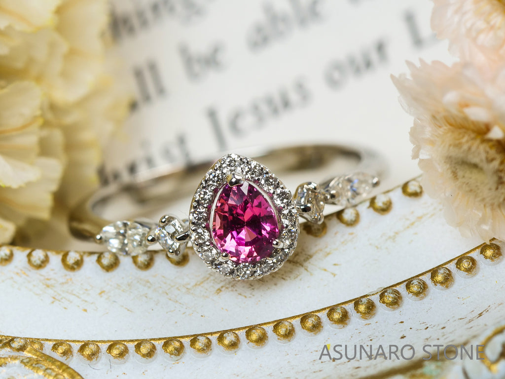 【お仕立て用】空枠番号：551G　3.5×2.5mm用　リング枠　取り巻き【オーダージュエリー用】