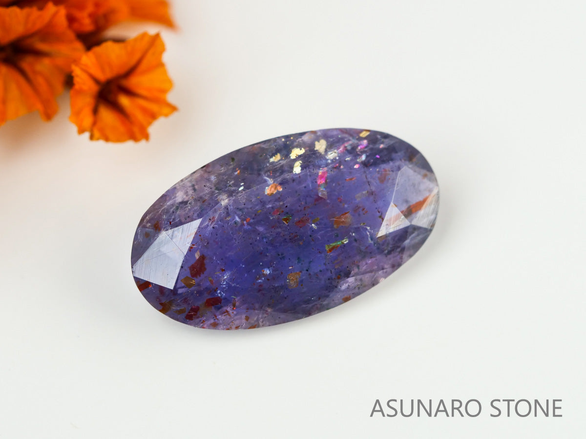 ブラッドショットアイオライト　オーバルカット　インド産　　1.44ct【231108-1745】