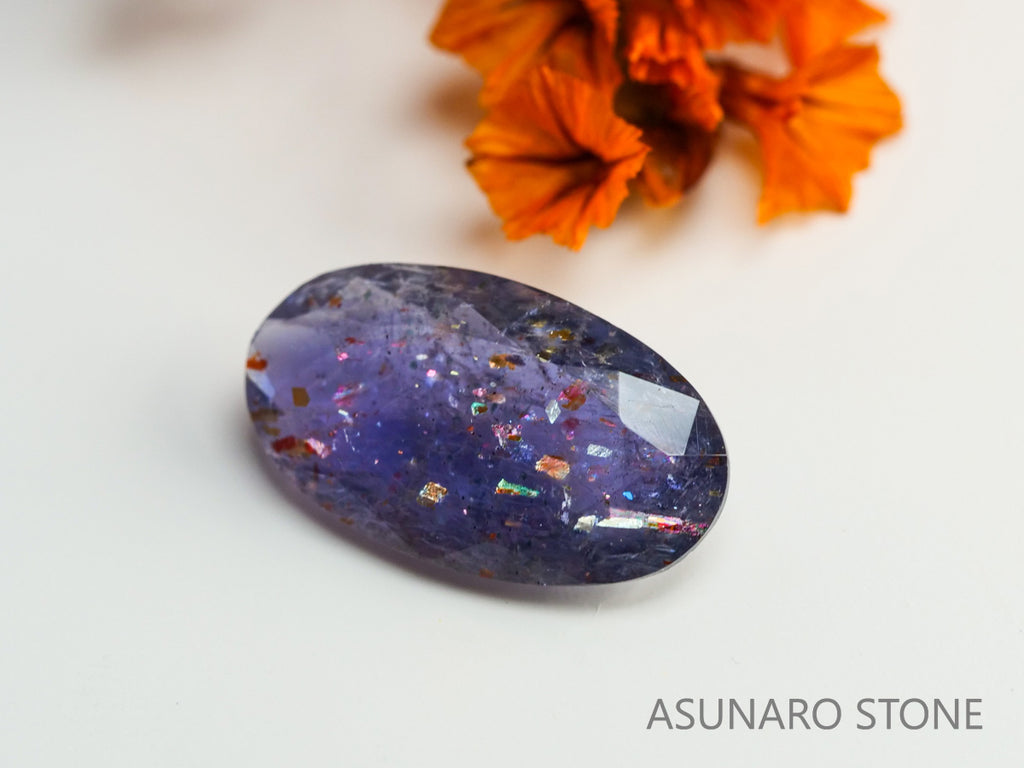 ブラッドショットアイオライト　オーバルカット　インド産　　1.44ct【231108-1745】