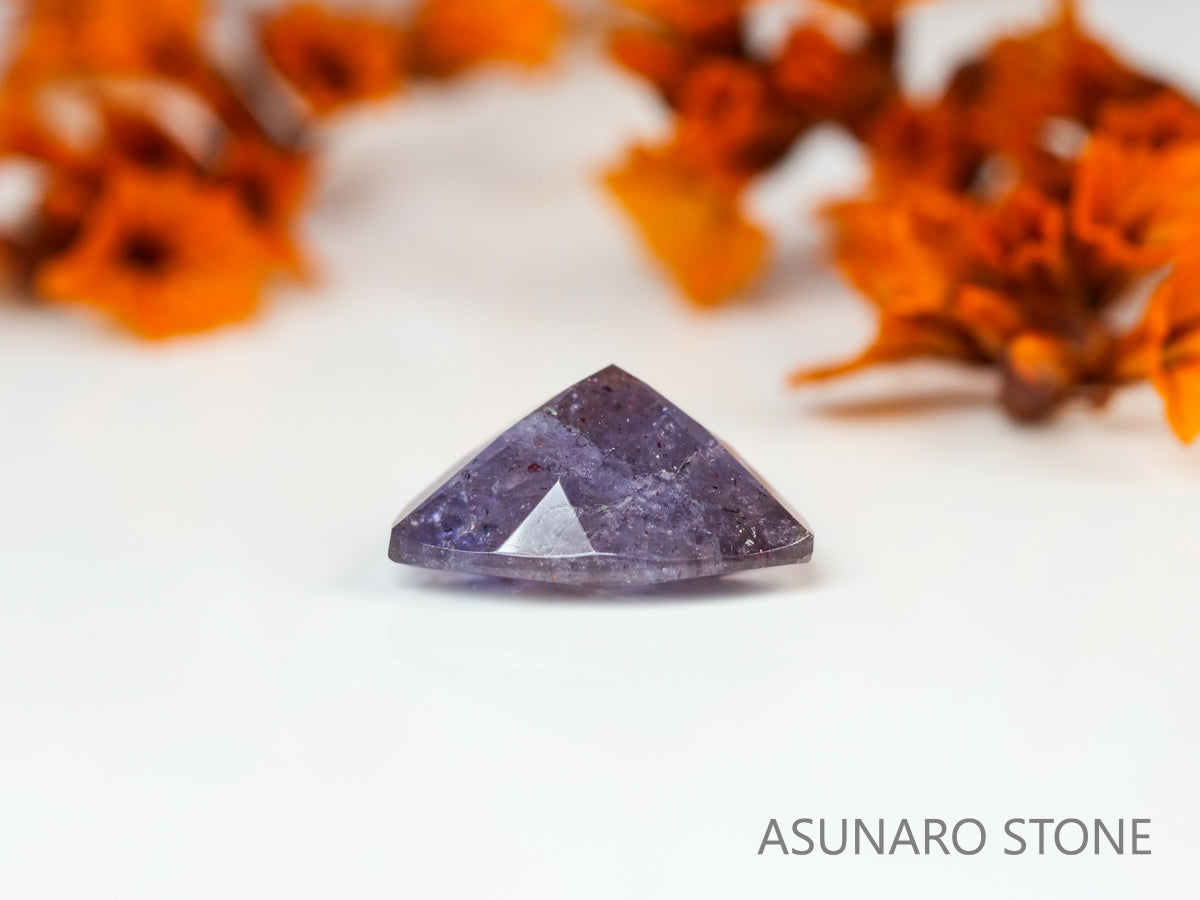 ブラッドショットアイオライト　トリリアントカット　インド産　　1.43ct【231108-1746】