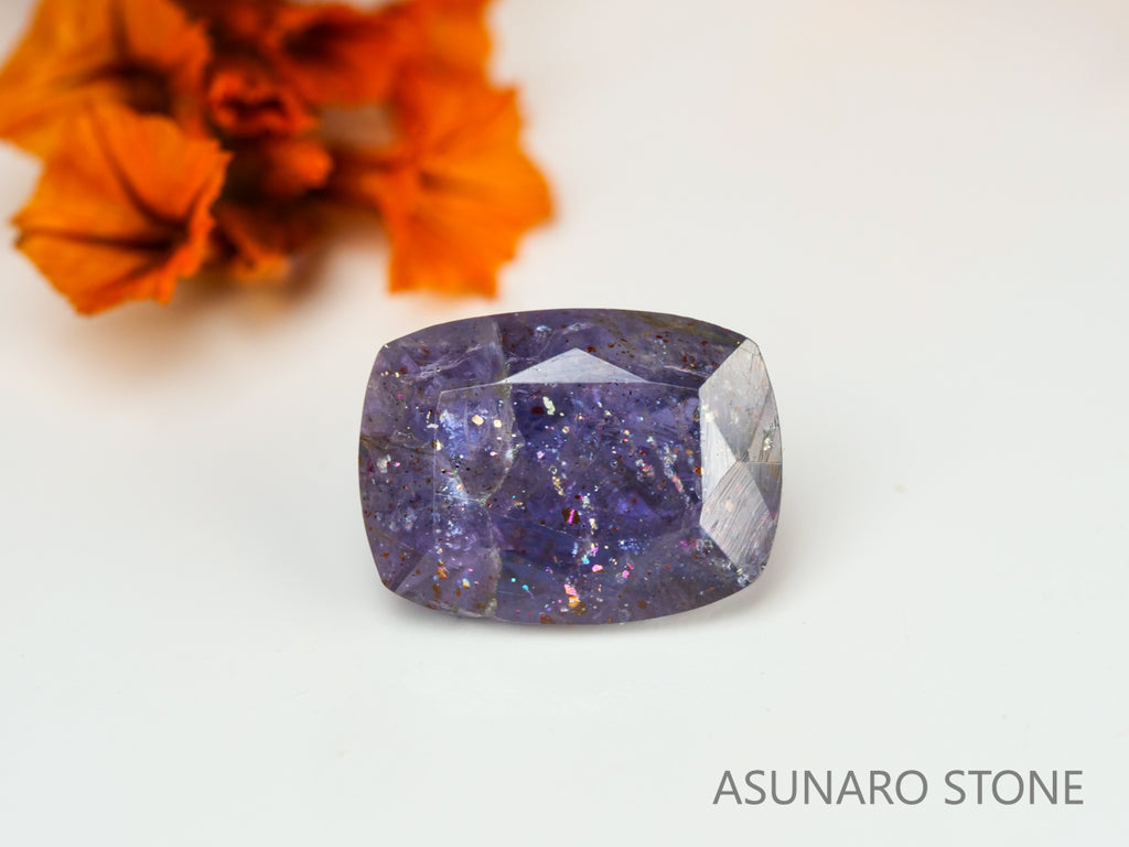 ブラッドショットアイオライト　クッションカット　インド産　1.03ct【231108-1749】