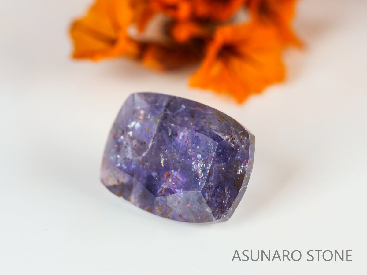 ブラッドショットアイオライト　クッションカット　インド産　1.03ct【231108-1749】