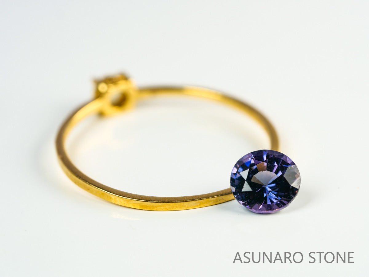 バイカラースピネル 　ラウンドカット　スリランカ産　0.67ct　【231010-1848】