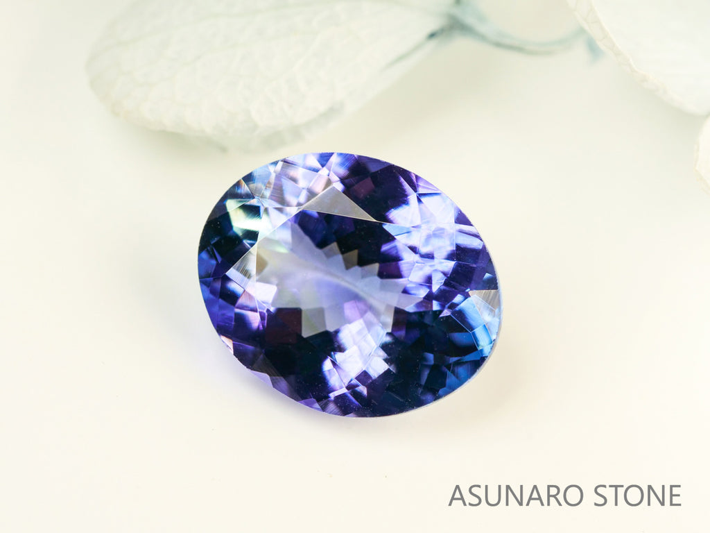 パーティーカラータンザナイト　オーバルカット　タンザニア産　　2.57ct【231010-1853】