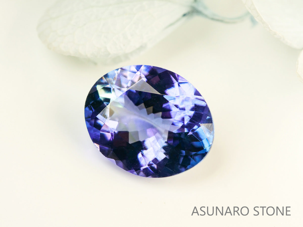 パーティーカラータンザナイト　オーバルカット　タンザニア産　　2.57ct【231010-1853】