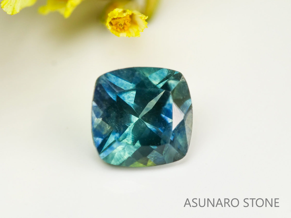 モンタナサファイア 　クッションカット　 アメリカ産 　0.42ct　【231106-1854】