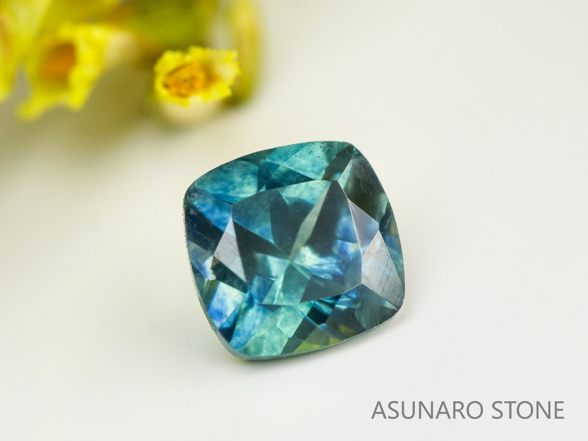 モンタナサファイア 　クッションカット　 アメリカ産 　0.42ct　【231106-1854】