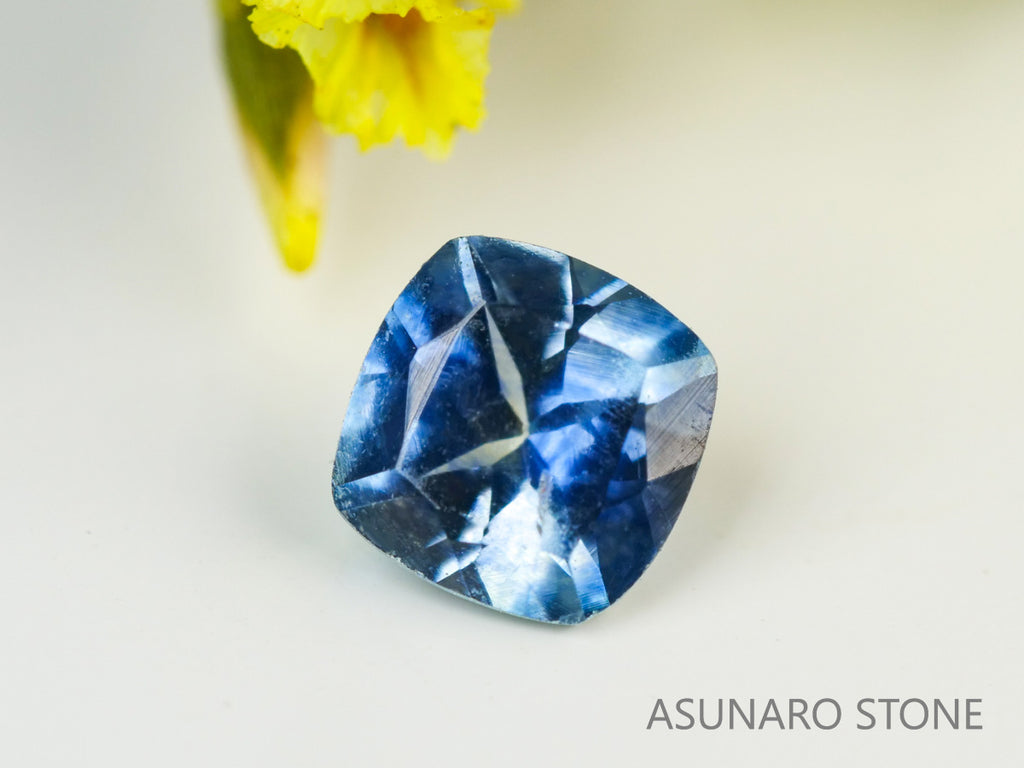 モンタナサファイア 　クッションカット　 アメリカ産 　0.25ct　【231106-1856】