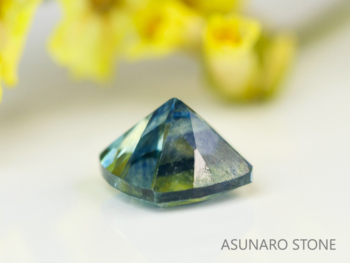 モンタナサファイア 　クッションカット　 アメリカ産 　0.45ct　【231106-1857】