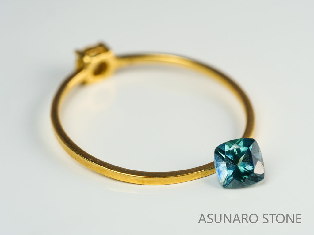 モンタナサファイア 　クッションカット　 アメリカ産 　0.45ct　【231106-1857】