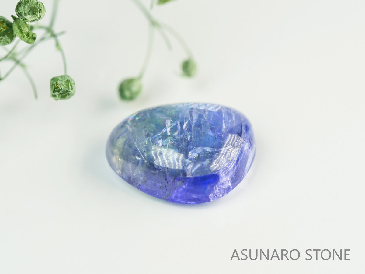 バイカラーゾイサイト（タンザナイト）  カボション　タンザニア産　　3.20ct【231113-1850】