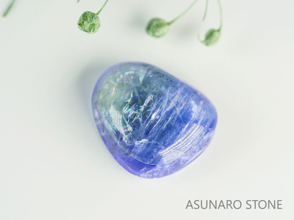 バイカラーゾイサイト（タンザナイト）  カボション　タンザニア産　　3.20ct【231113-1850】