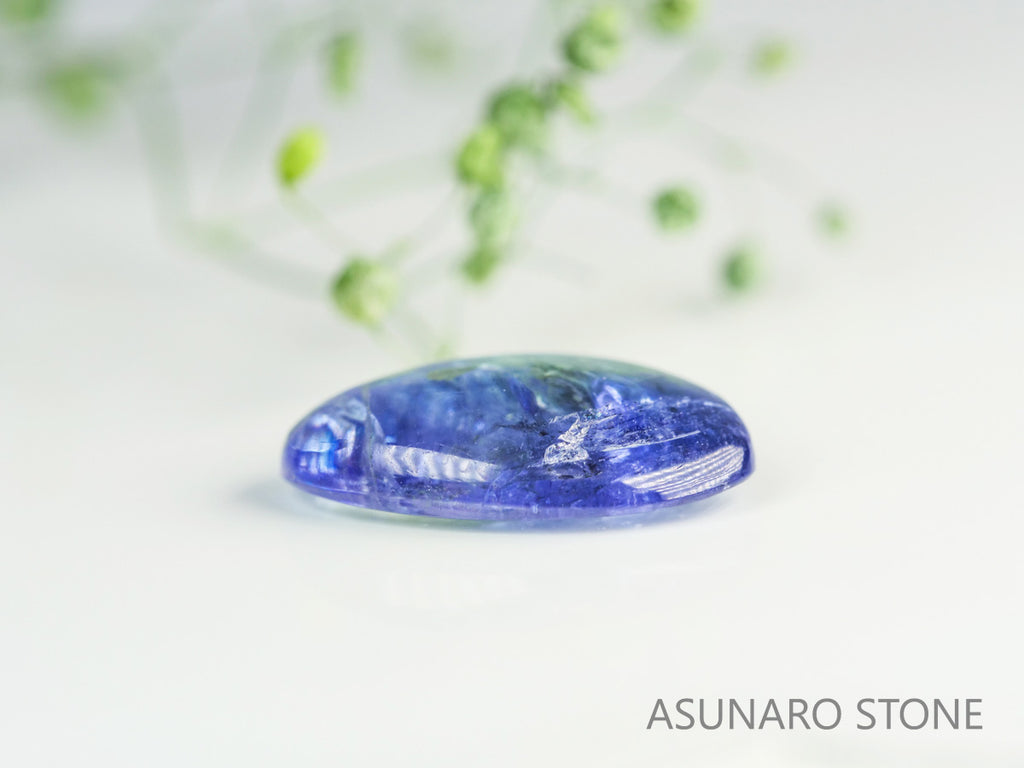 バイカラーゾイサイト（タンザナイト）  カボション　タンザニア産　　4.37ct【231113-1851】