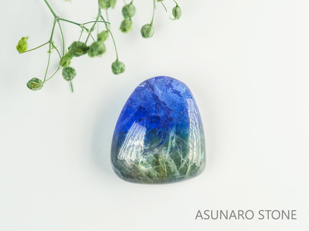 バイカラーゾイサイト（タンザナイト）  カボション　タンザニア産　　8.08ct【231113-1852】