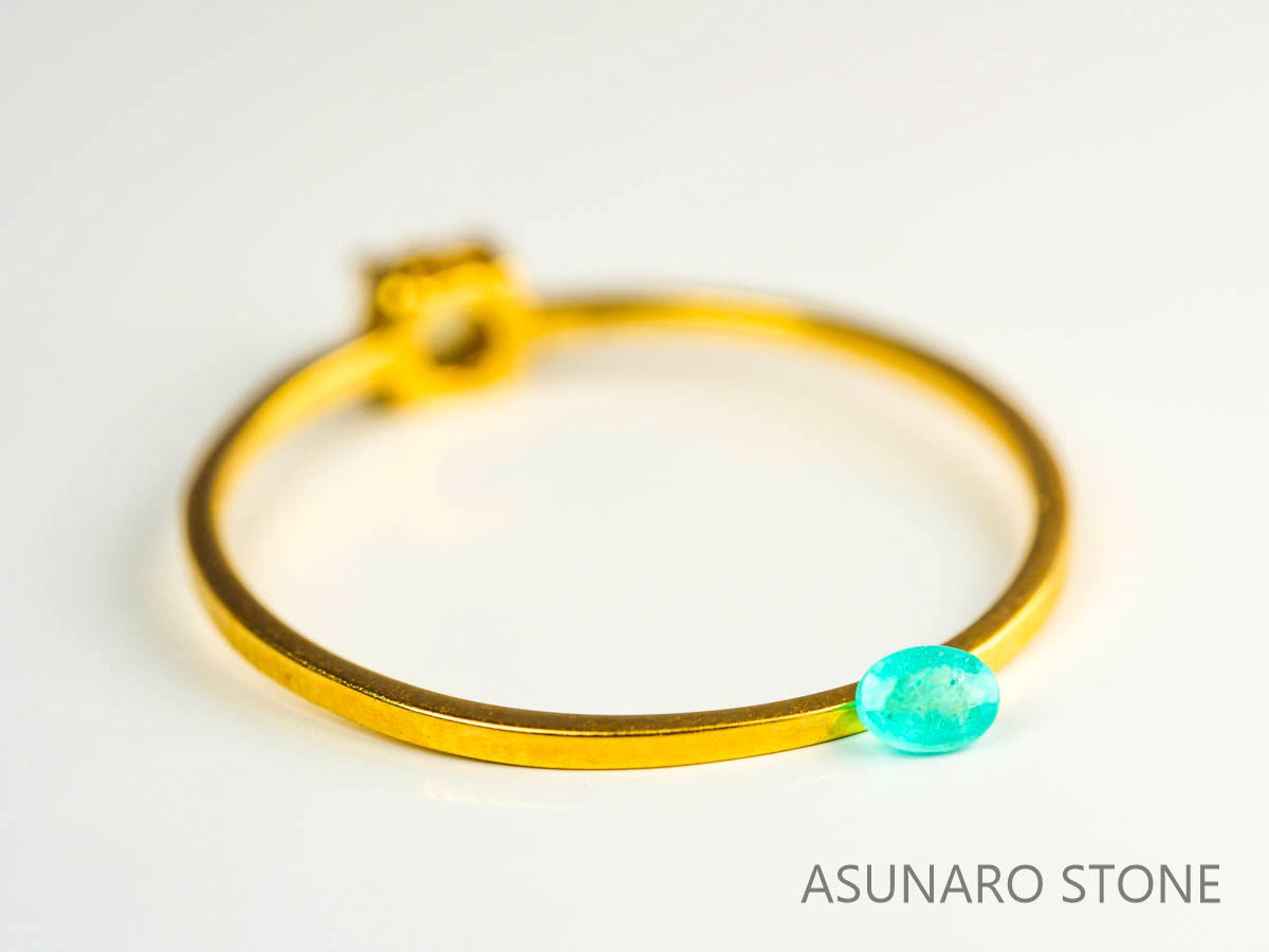 パライバトルマリン　オーバルカット 　ブラジル産　0.07ct 　  【230816-1873】