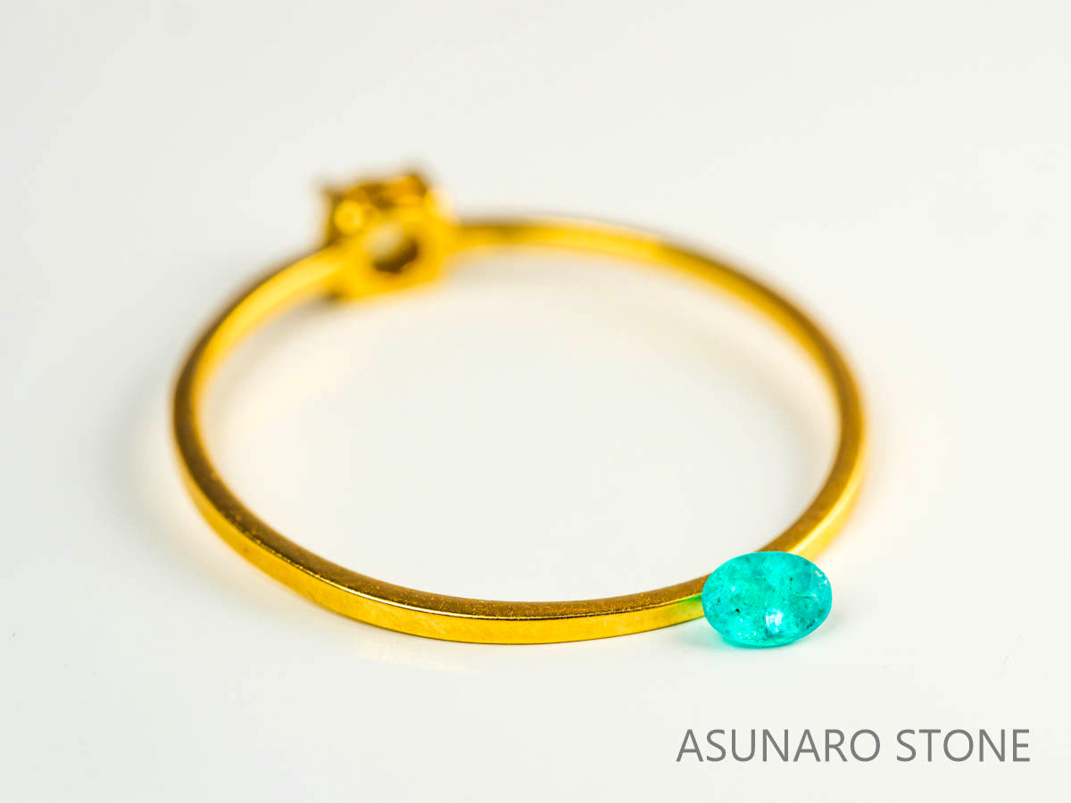 パライバトルマリン　オーバルカット 　ブラジル産　0.09ct 　  【230816-1874】