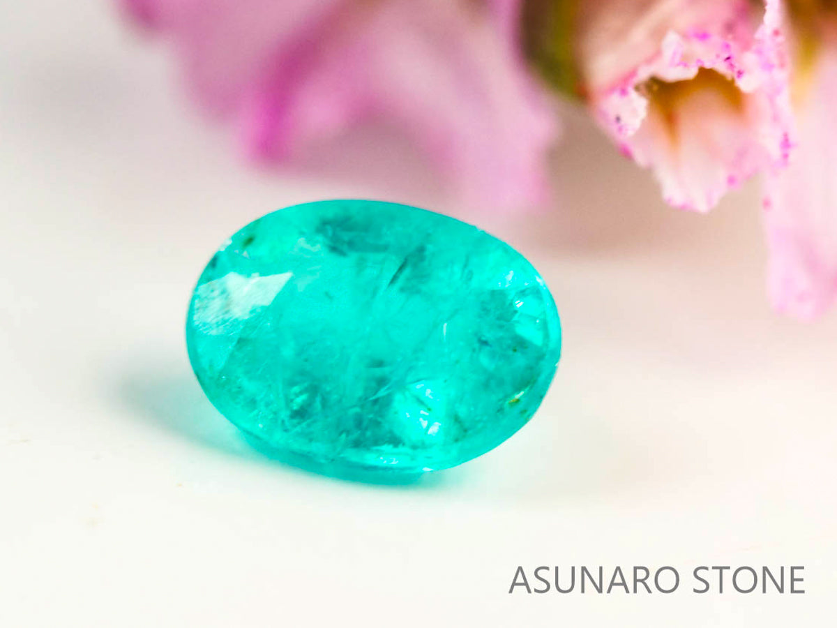 パライバトルマリン　オーバルカット 　ブラジル産　0.09ct 　  【230816-1875】