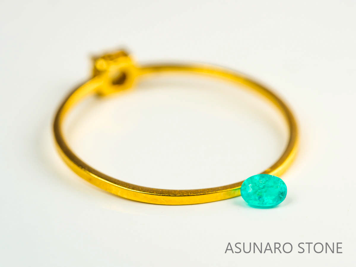 パライバトルマリン　オーバルカット 　ブラジル産　0.09ct 　  【230816-1875】