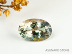 バイカラーオレゴンサンストーン  オーバルカット アメリカ産 　0.48ct【231101-1802】