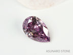ピンクダイヤモンド　Fancy Deep Purple Pink　SI1　ペアシェイプ　0.107ct　【231010-1904】