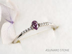 ピンクダイヤモンド　Fancy Deep Purple Pink　SI1　ペアシェイプ　0.107ct　【231010-1904】