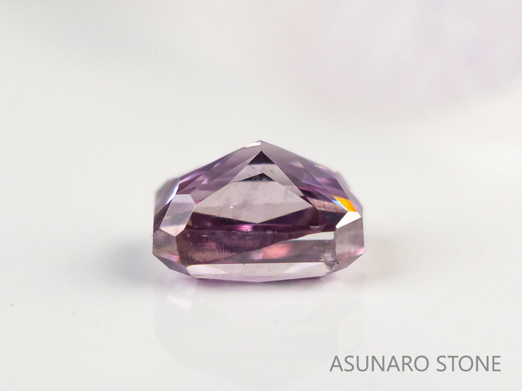 ピンクダイヤモンド　Fancy Deep Purple Pink　I1　エメラルドカット　0.070ct　【231010-1901】