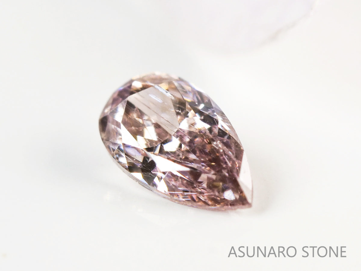 ブラウンピンクダイヤモンド　ペアシェイプ　0.06ct　【231018-1885】