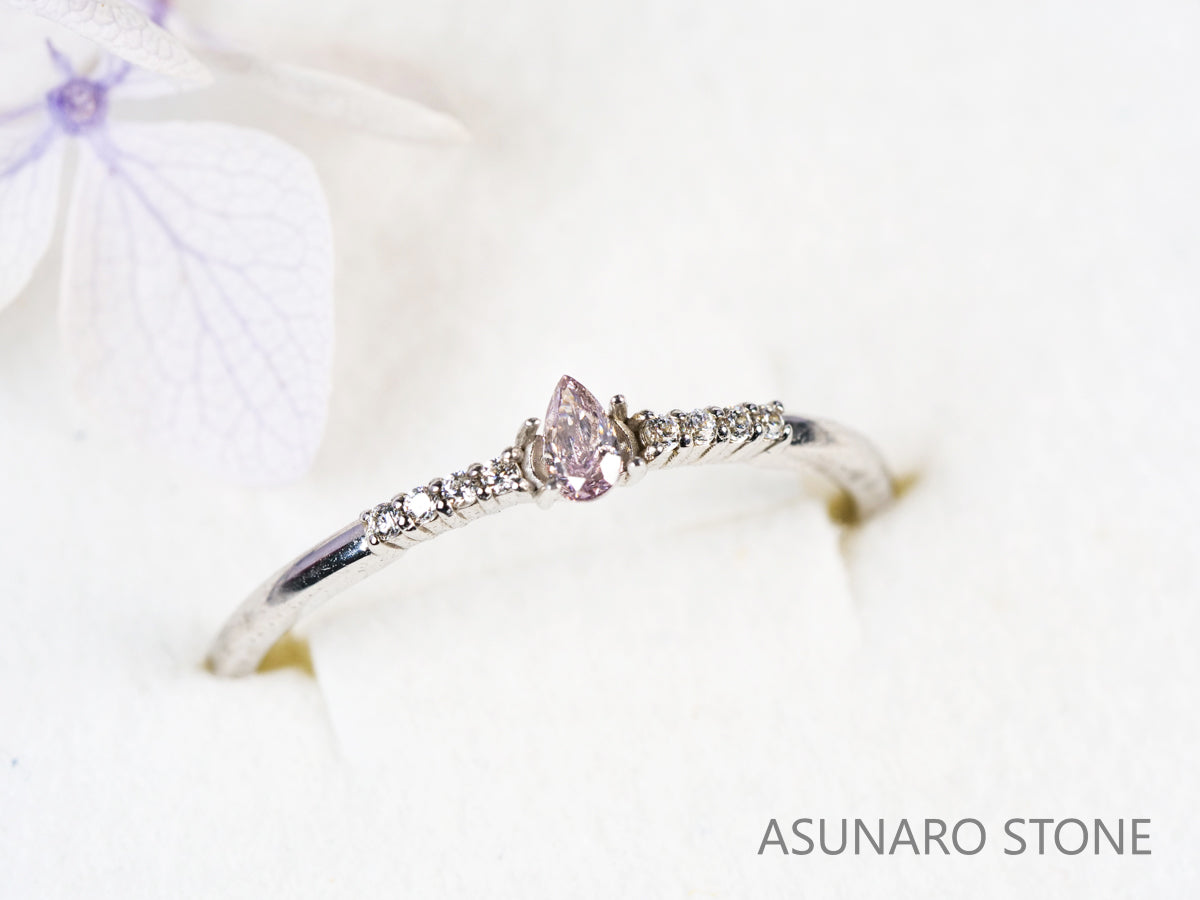 ブラウンピンクダイヤモンド　ペアシェイプ　0.06ct　【231018-1885】