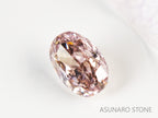 ブラウンピンクダイヤモンド　オーバルカット　0.08ct　【231018-1886】