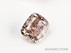ブラウンピンクダイヤモンド　クッションカット　0.11ct　【231018-1887】
