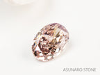 ブラウンピンクダイヤモンド　オーバルカット　0.07ct　【231018-1888】