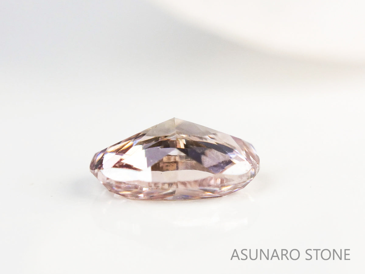 ブラウンピンクダイヤモンド　オーバルカット　0.07ct　【231018-1888】