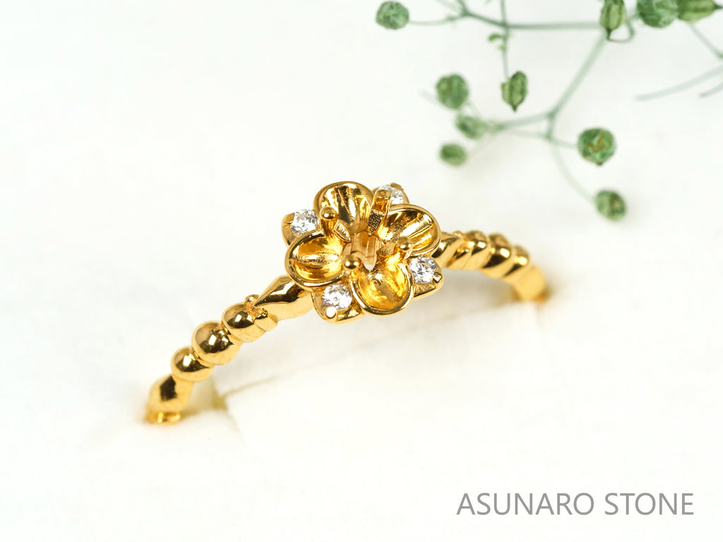 【お仕立て用】空枠番号：5173C　2.5mm用　リング枠　【オーダージュエリー用】